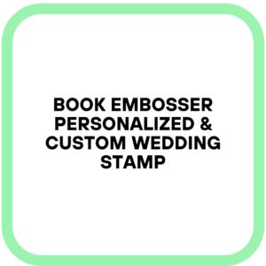 Book Embosser Personalized & Custom Wedding Stamp