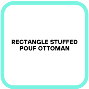 Rectangle Stuffed Pouf Ottoman