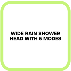 Wide Rain Shower Head With 5 Modes