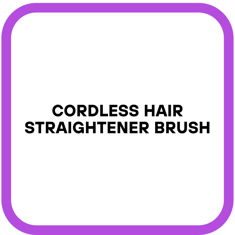 Cordless Hair Straightener Brush