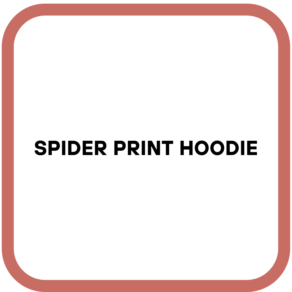 Spider Print Hoodie