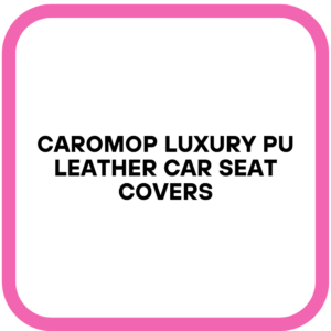 CAROMOP Luxury PU Leather Car Seat Covers