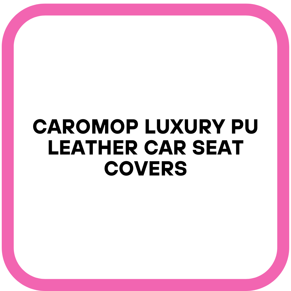 CAROMOP Luxury PU Leather Car Seat Covers