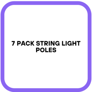 7 Pack String Light Poles