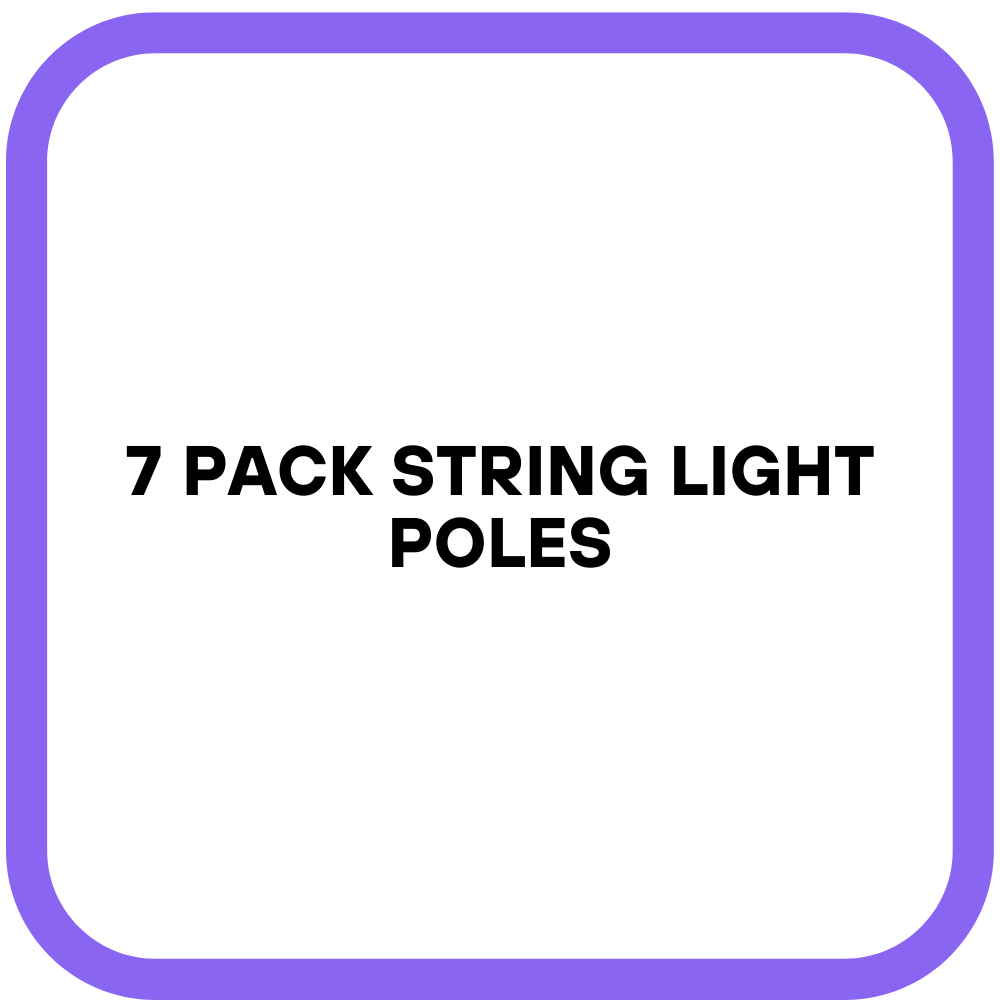 7 Pack String Light Poles