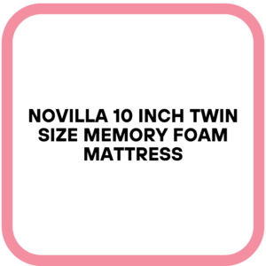Novilla 10 Inch Twin Size Memory Foam Mattress