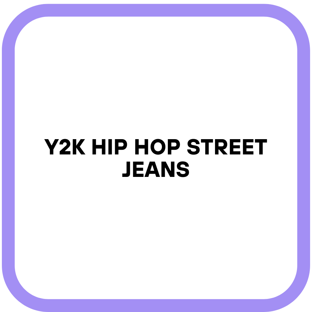 Y2K Hip Hop Street Jeans