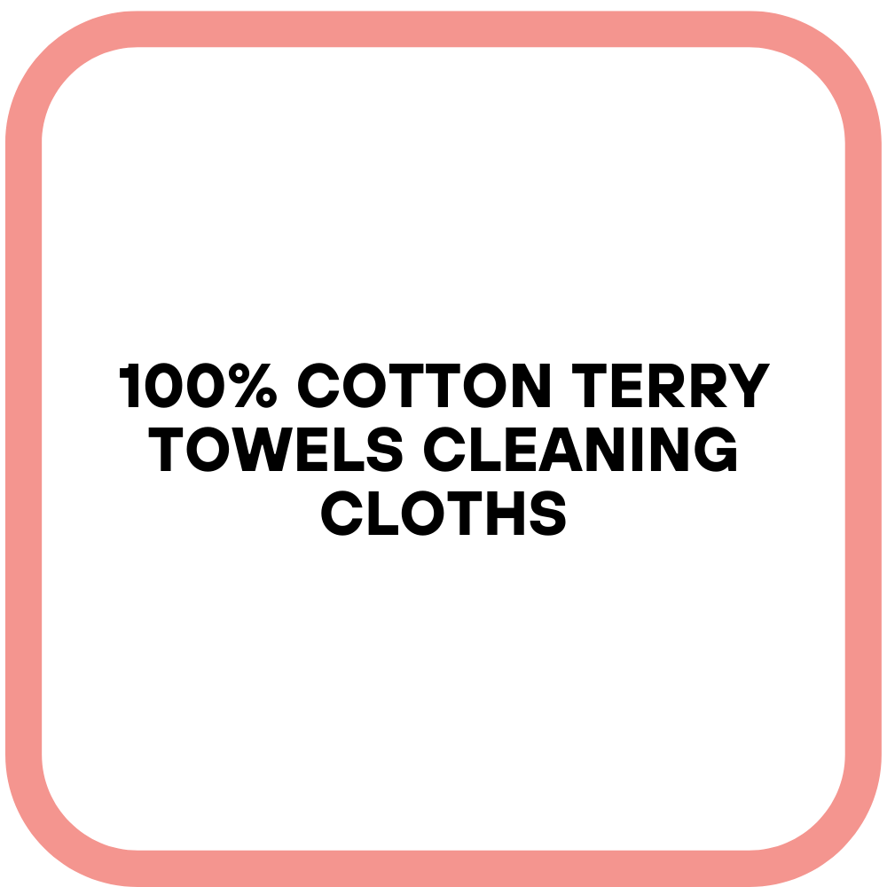 100% Cotton Terry Towels Cleaning Cloths