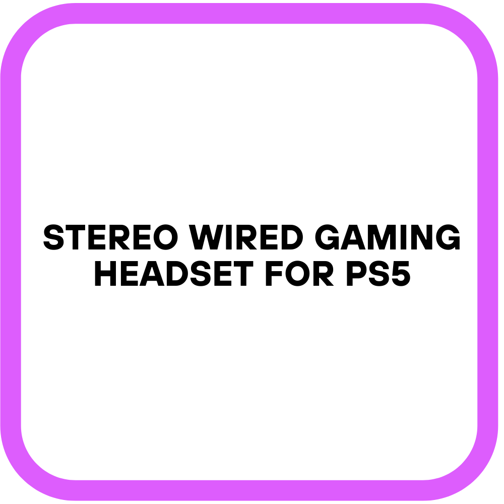 Stereo Wired Gaming Headset for PS5
