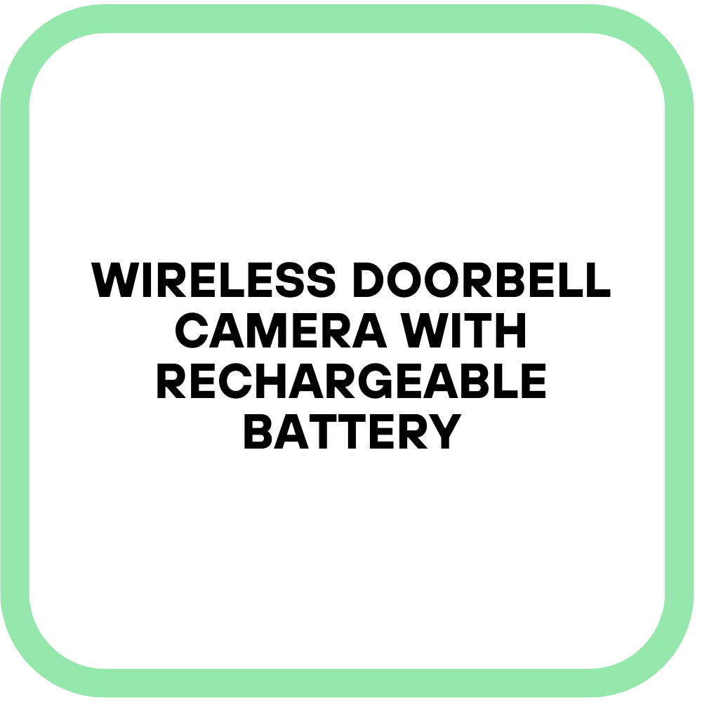 Wireless Doorbell Camera with Rechargeable Battery