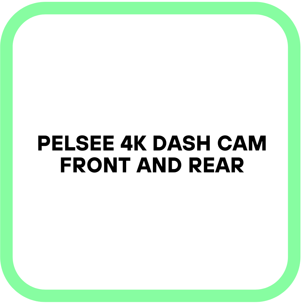 Pelsee 4K Dash Cam Front and Rear