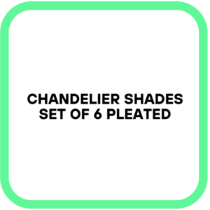 Chandelier Shades Set Of 6 Pleated