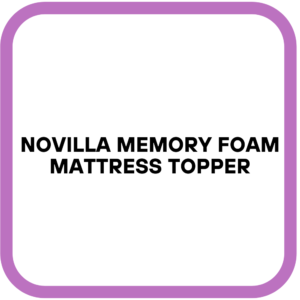 Novilla Memory Foam Mattress Topper
