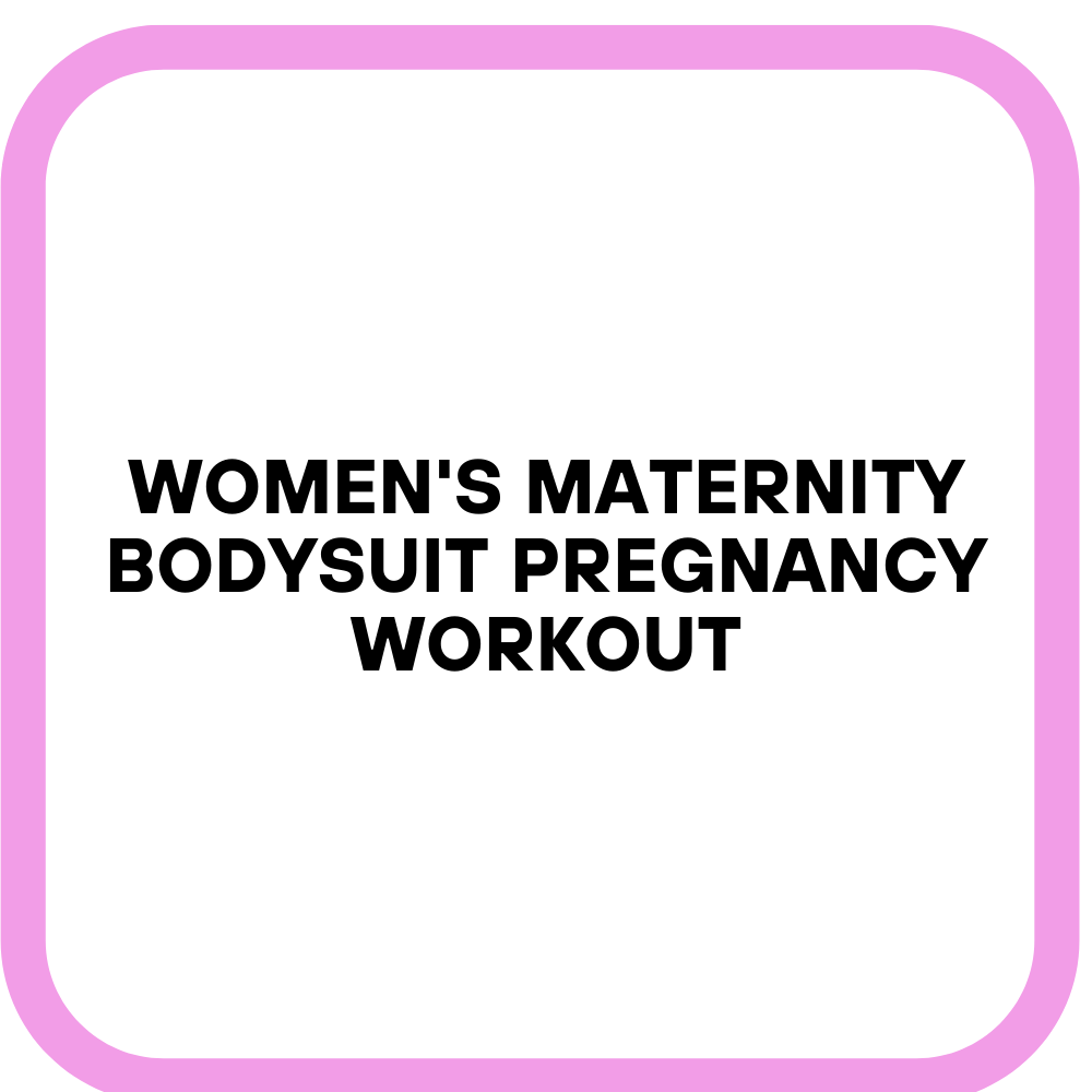 Women's Maternity Bodysuit Pregnancy Workout