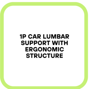 1P Car Lumbar Support with Ergonomic Structure