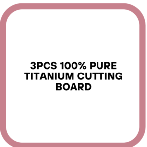 3Pcs 100% Pure Titanium Cutting Board