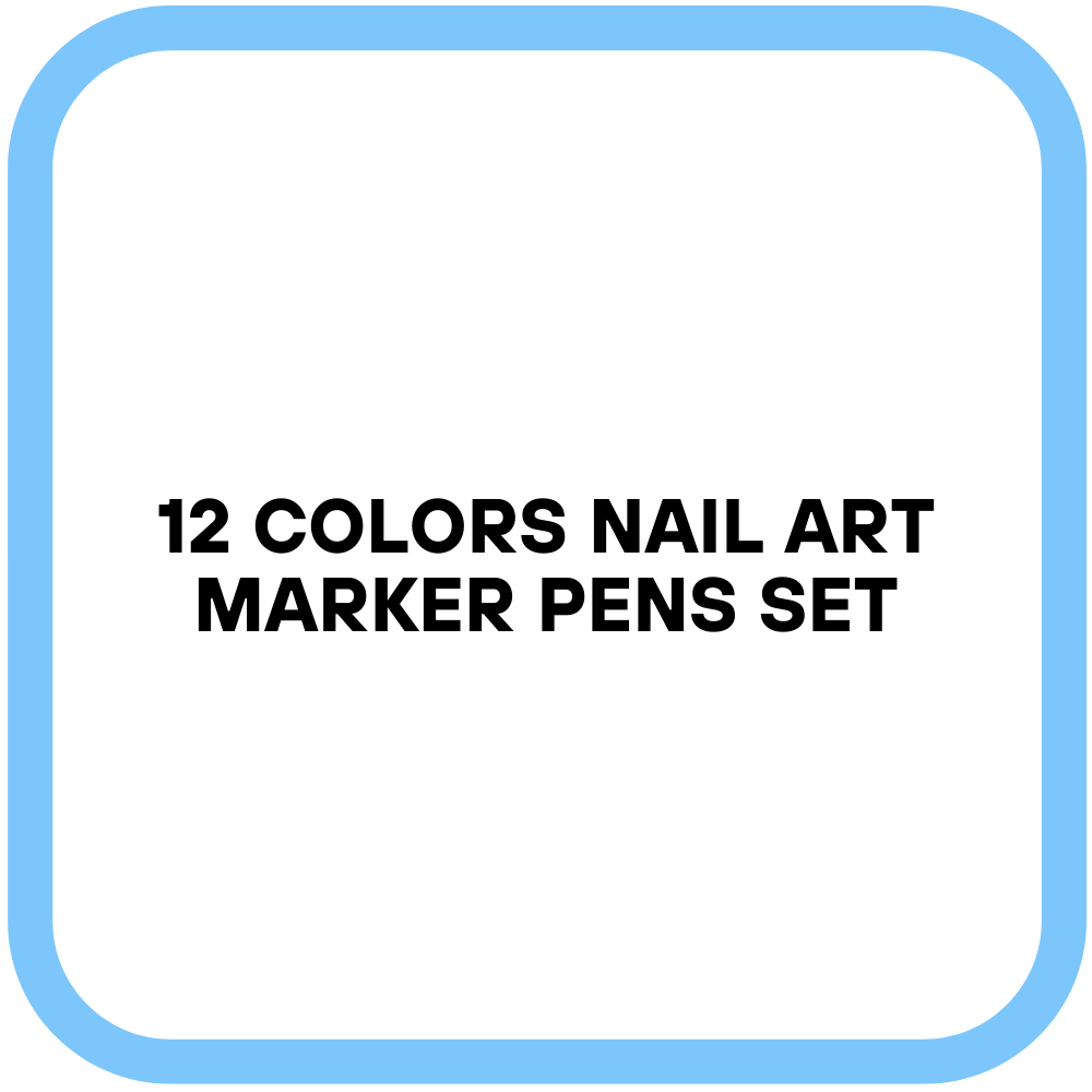 12 Colors Nail Art Marker Pens Set