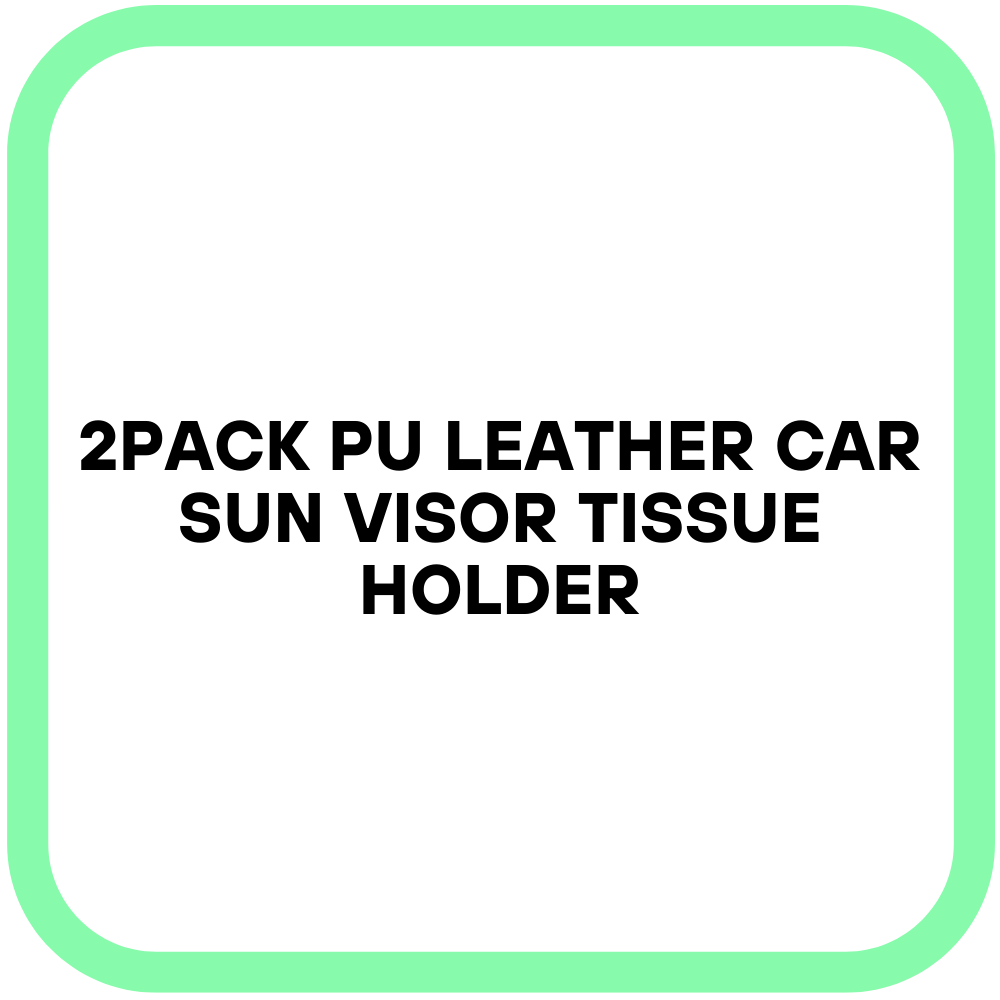 2Pack PU Leather Car Sun Visor Tissue Holder