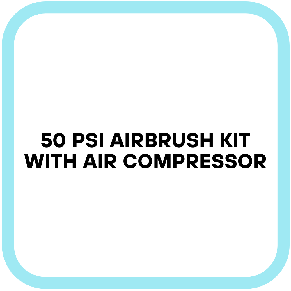 50 PSI Airbrush Kit with Air Compressor