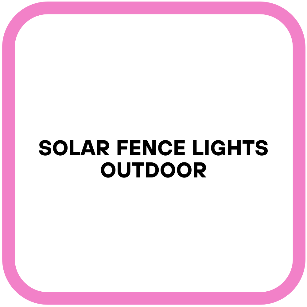Solar Fence Lights Outdoor