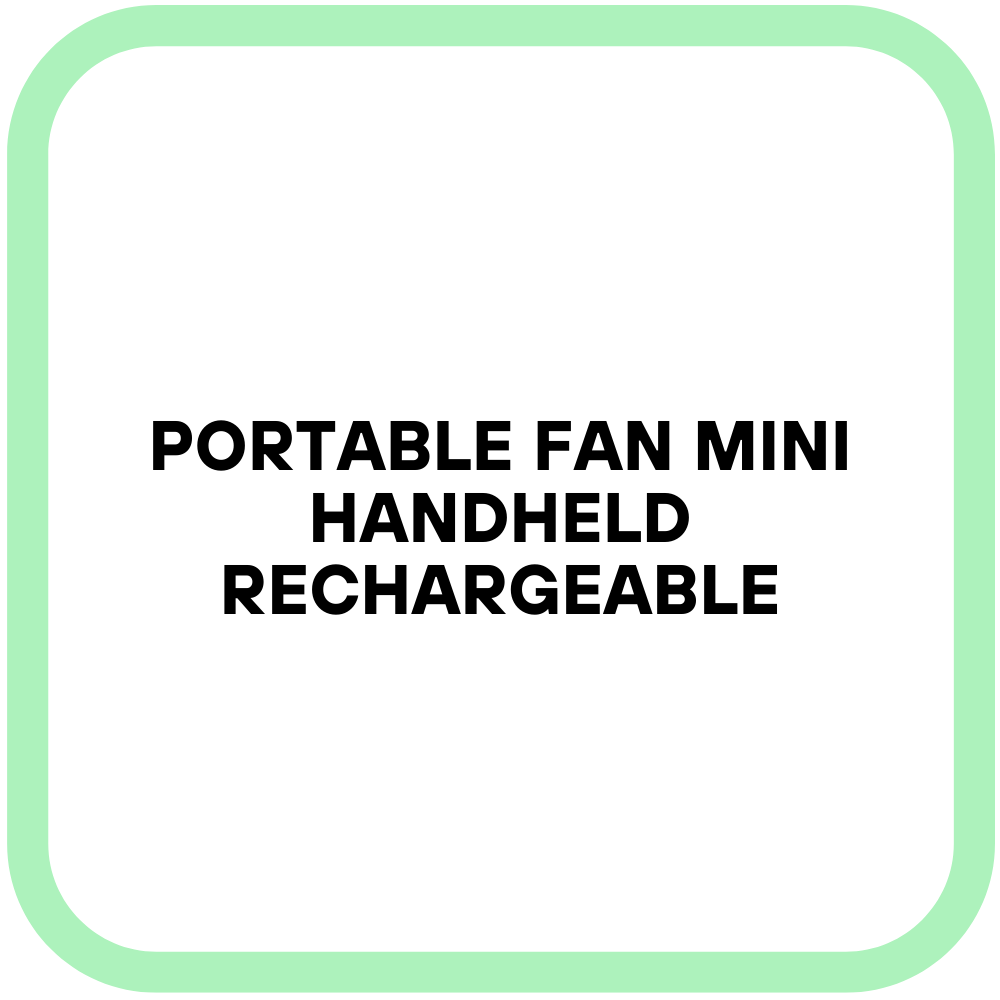 Portable Fan Mini Handheld Rechargeable