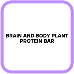 Brain and body plant protein bar