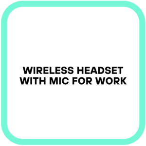 Wireless Headset With Mic For Work