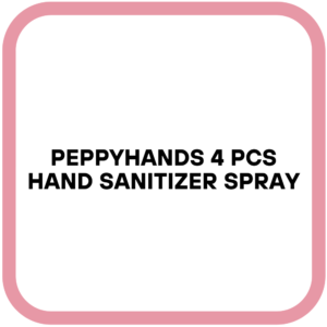 PeppyHands 4 Pcs Hand Sanitizer Spray
