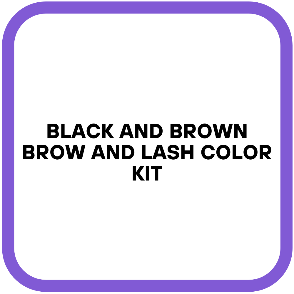 Black and Brown Brow and Lash Color Kit