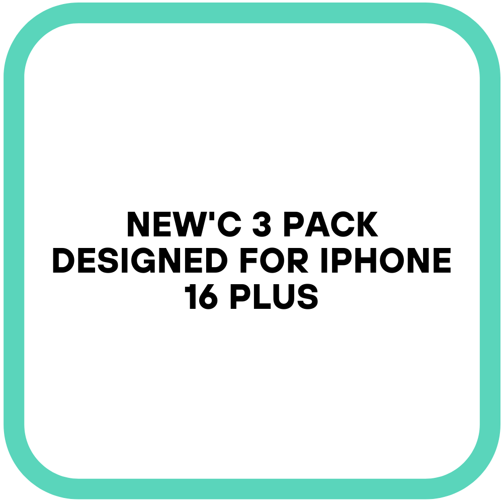 NEW'C 3 Pack Designed for iPhone 16 Plus