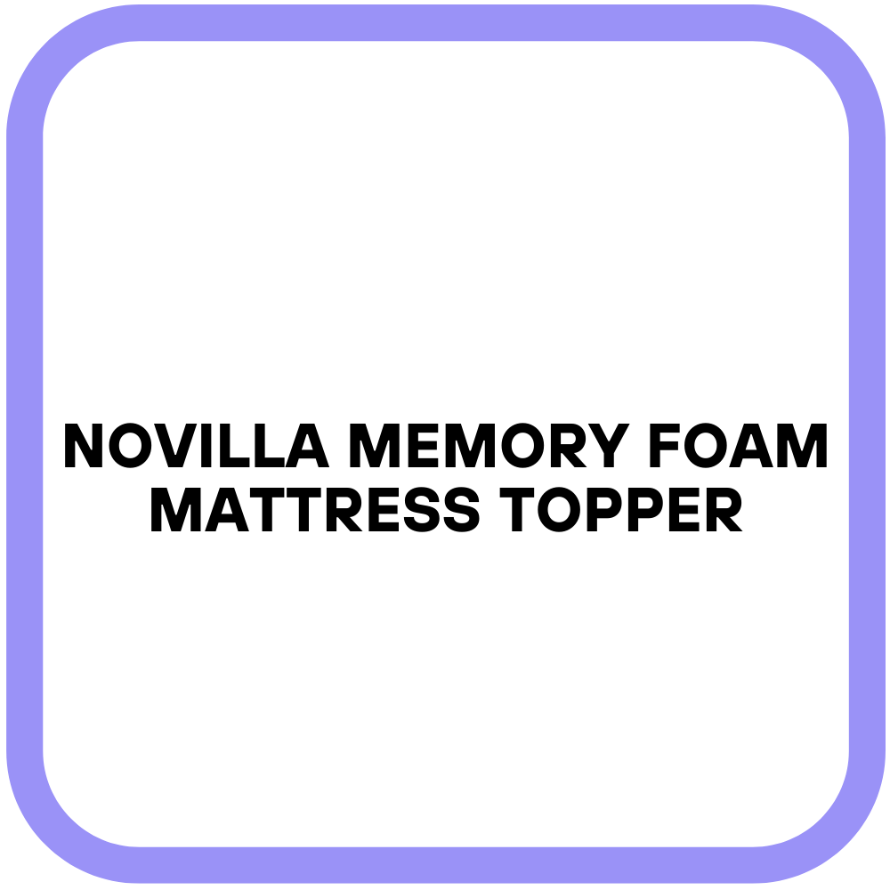 Novilla Memory Foam Mattress Topper