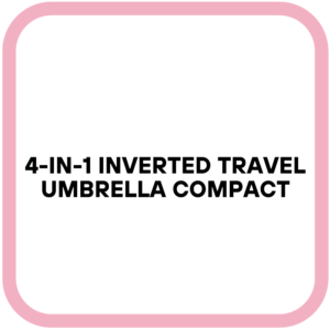 4-in-1 Inverted Travel Umbrella Compact