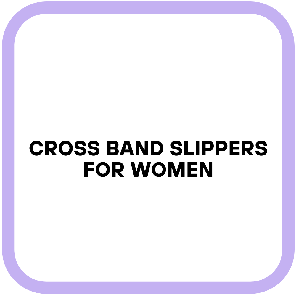 Cross Band Slippers For Women