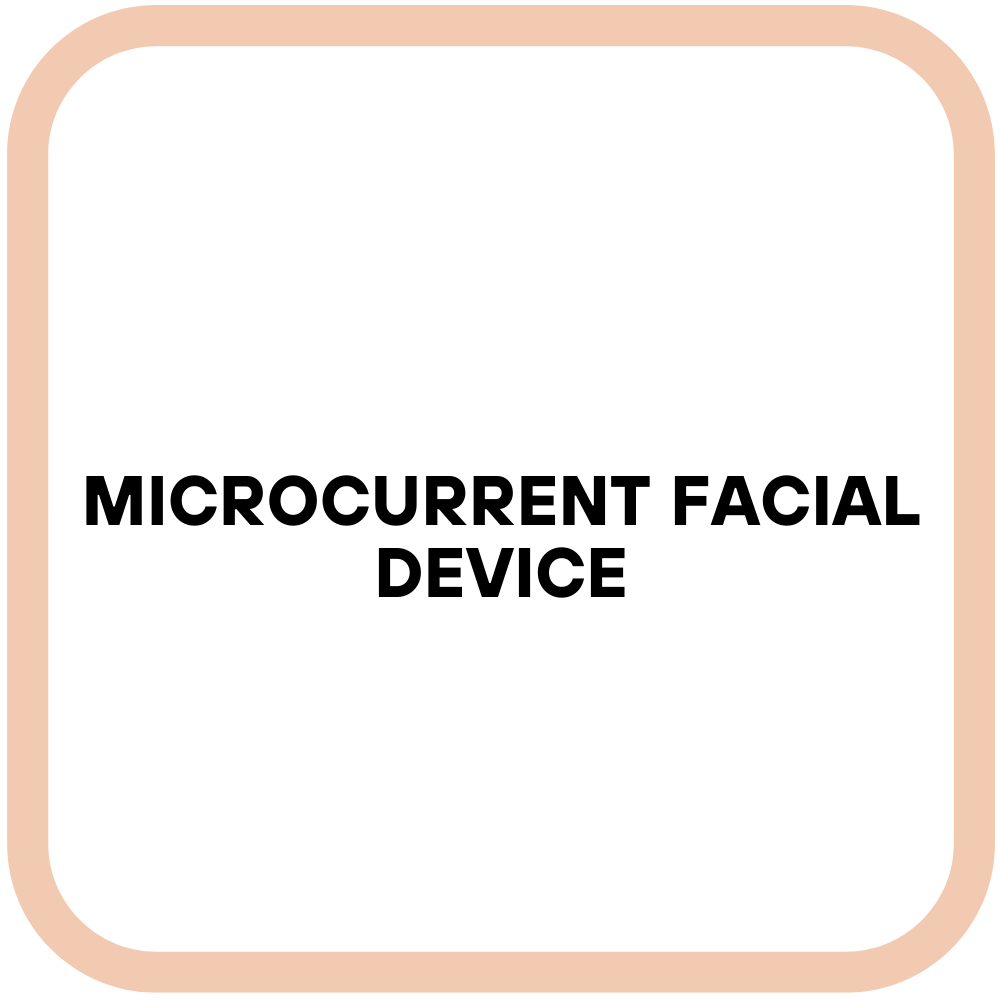 Microcurrent facial device