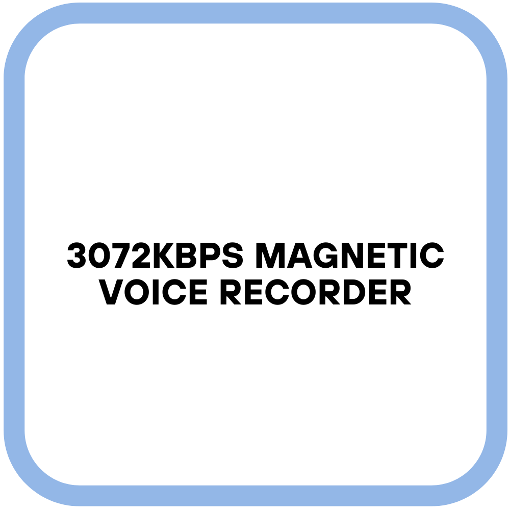 3072Kbps Magnetic Voice Recorder