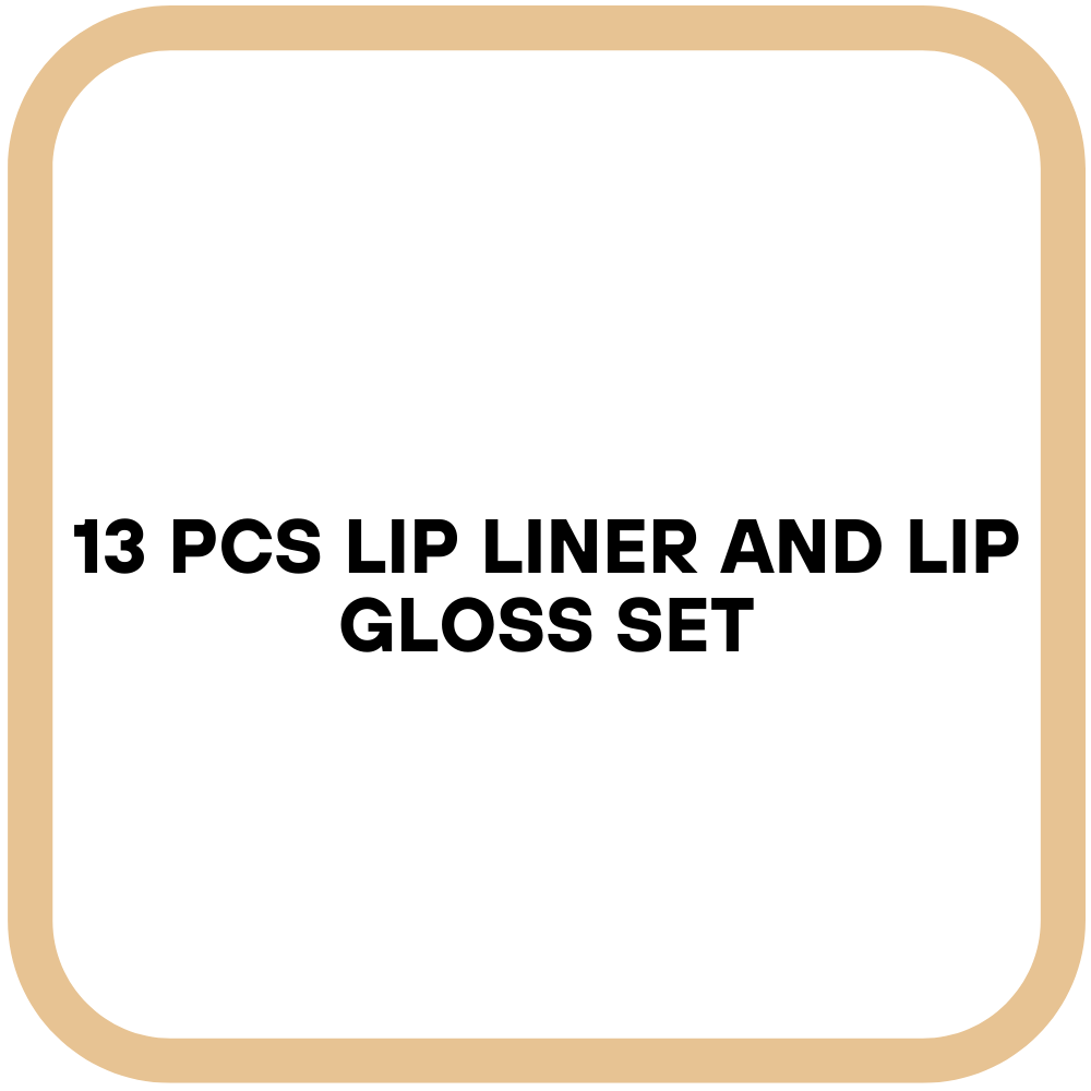 13 Pcs Lip Liner and Lip Gloss Set