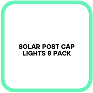 Solar Post Cap Lights 8 Pack