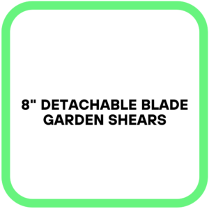 8" Detachable Blade Garden Shears