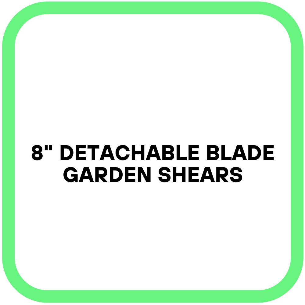 8" Detachable Blade Garden Shears