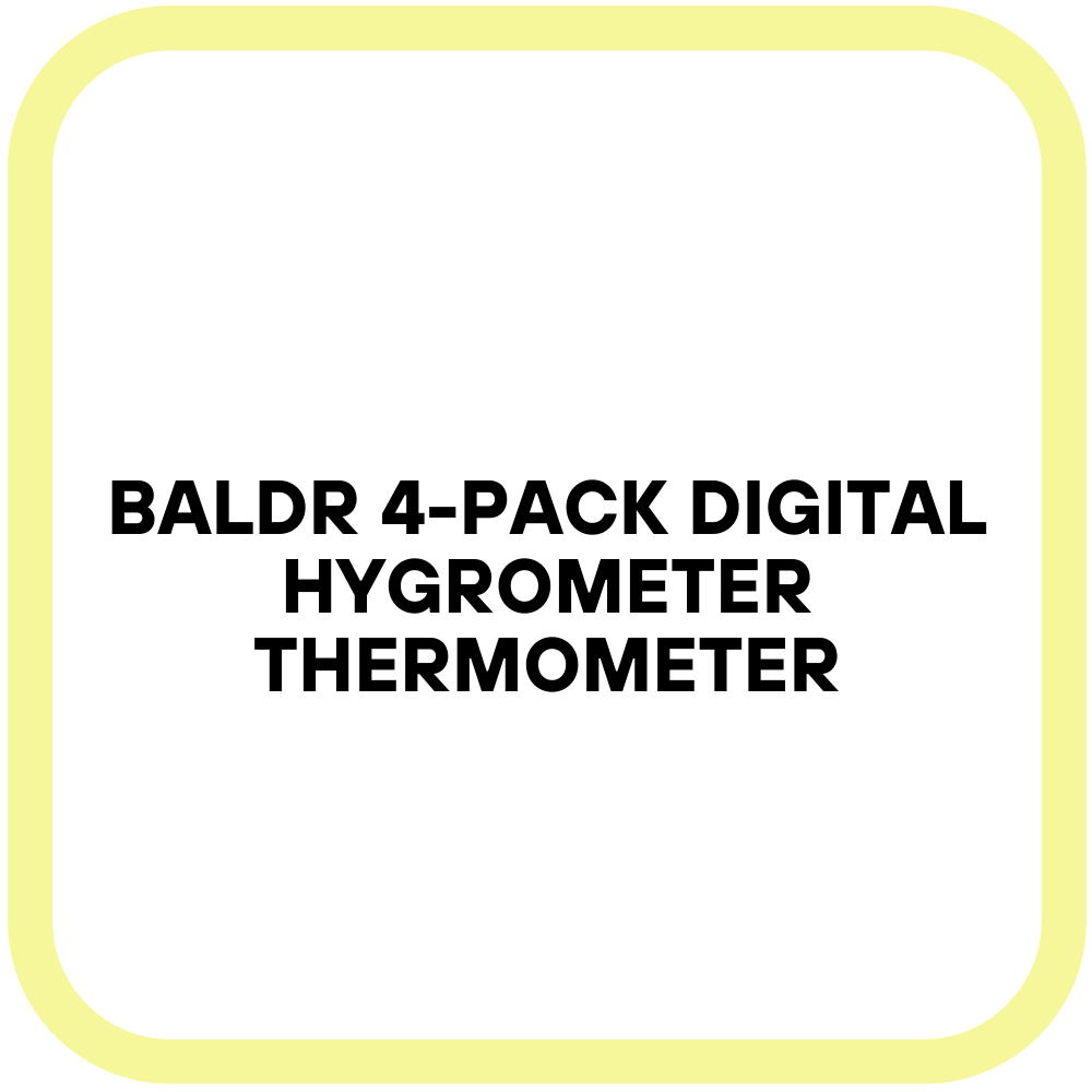 BALDR 4-Pack Digital Hygrometer Thermometer
