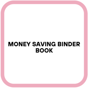 Money Saving Binder Book