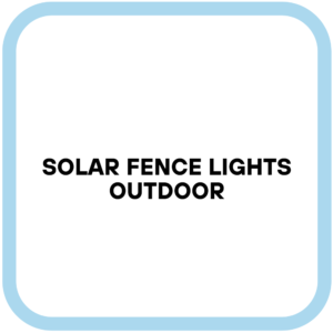 Solar Fence Lights Outdoor