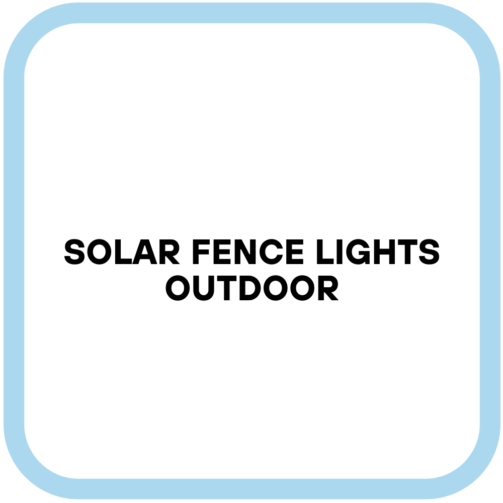 Solar Fence Lights Outdoor