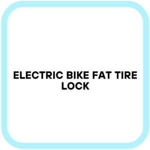 Electric Bike Fat Tire Lock