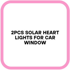 2PCS Solar Heart Lights for Car Window