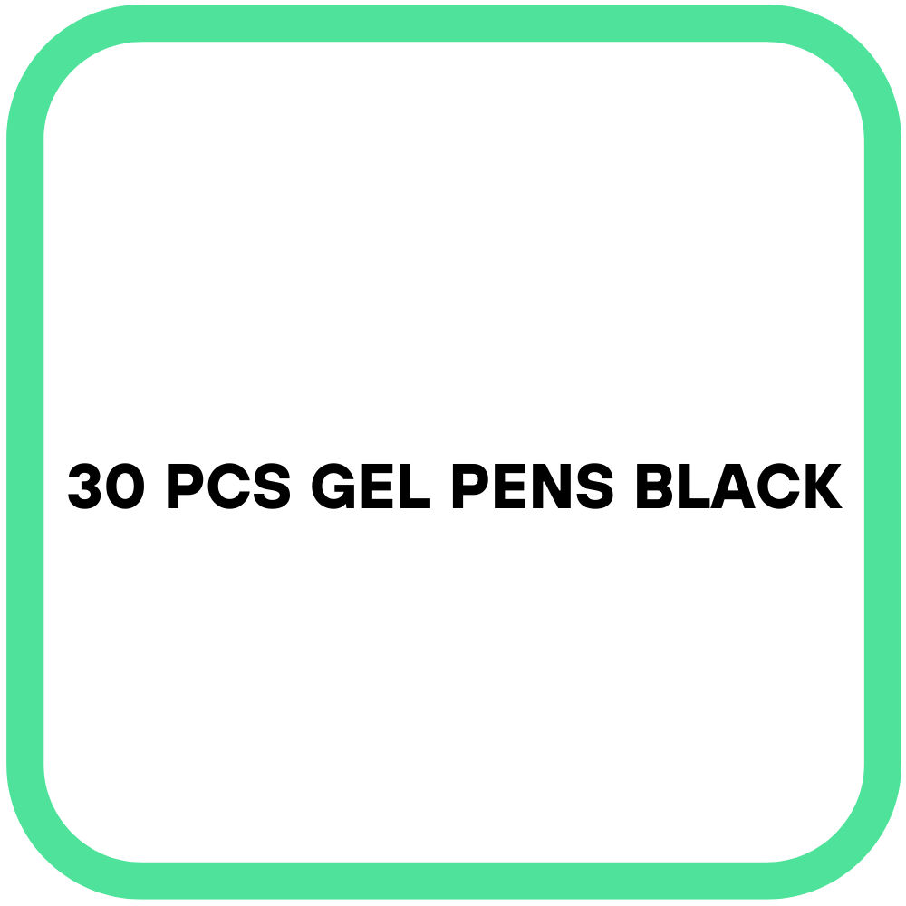 30 Pcs Gel Pens Black