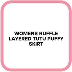 Womens Ruffle Layered Tutu Puffy Skirt