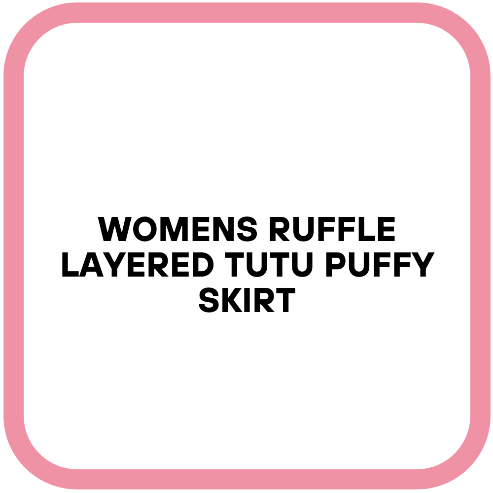 Womens Ruffle Layered Tutu Puffy Skirt