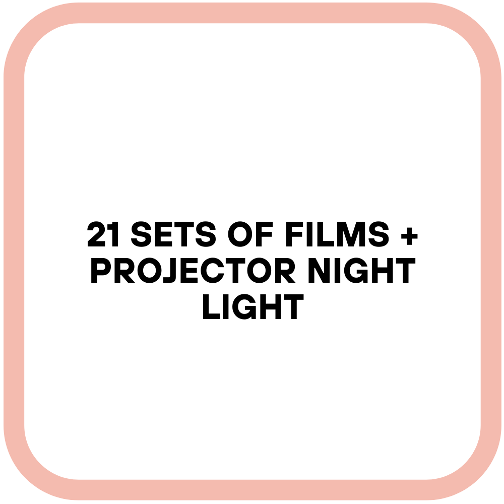 21 Sets of Films + Projector Night Light