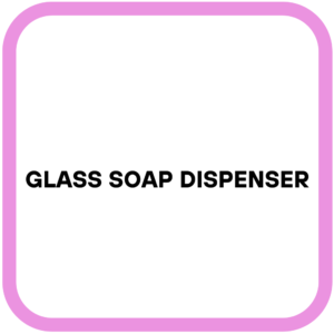 Glass soap dispenser